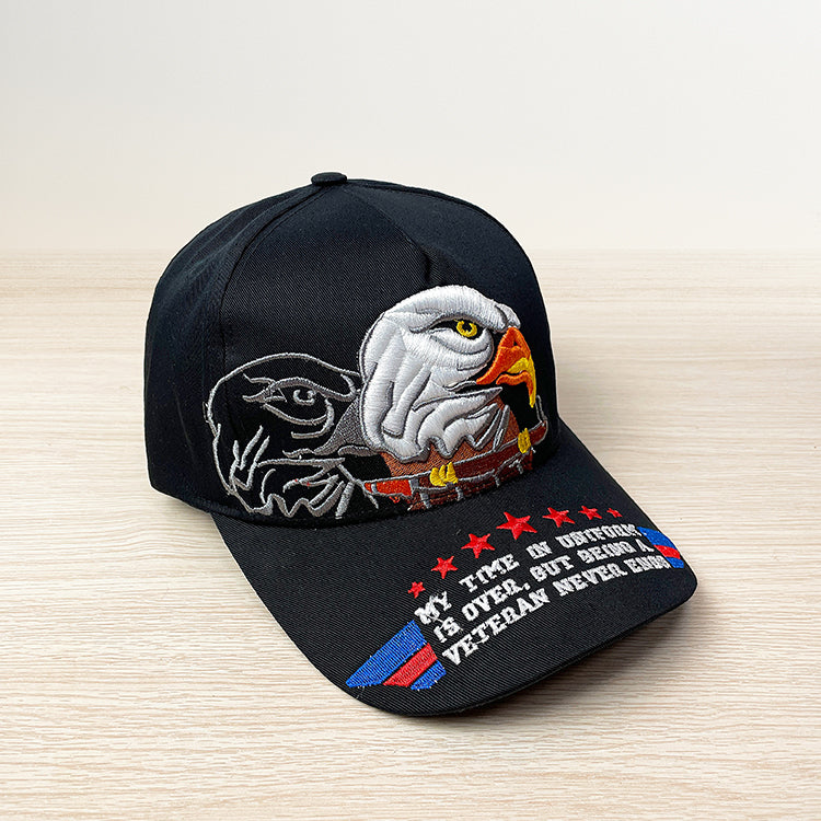 Veteran Eagle Embroidered Baseball Caps
