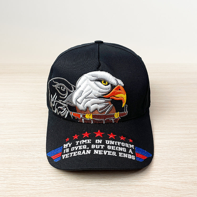 Veteran Eagle Embroidered Baseball Caps
