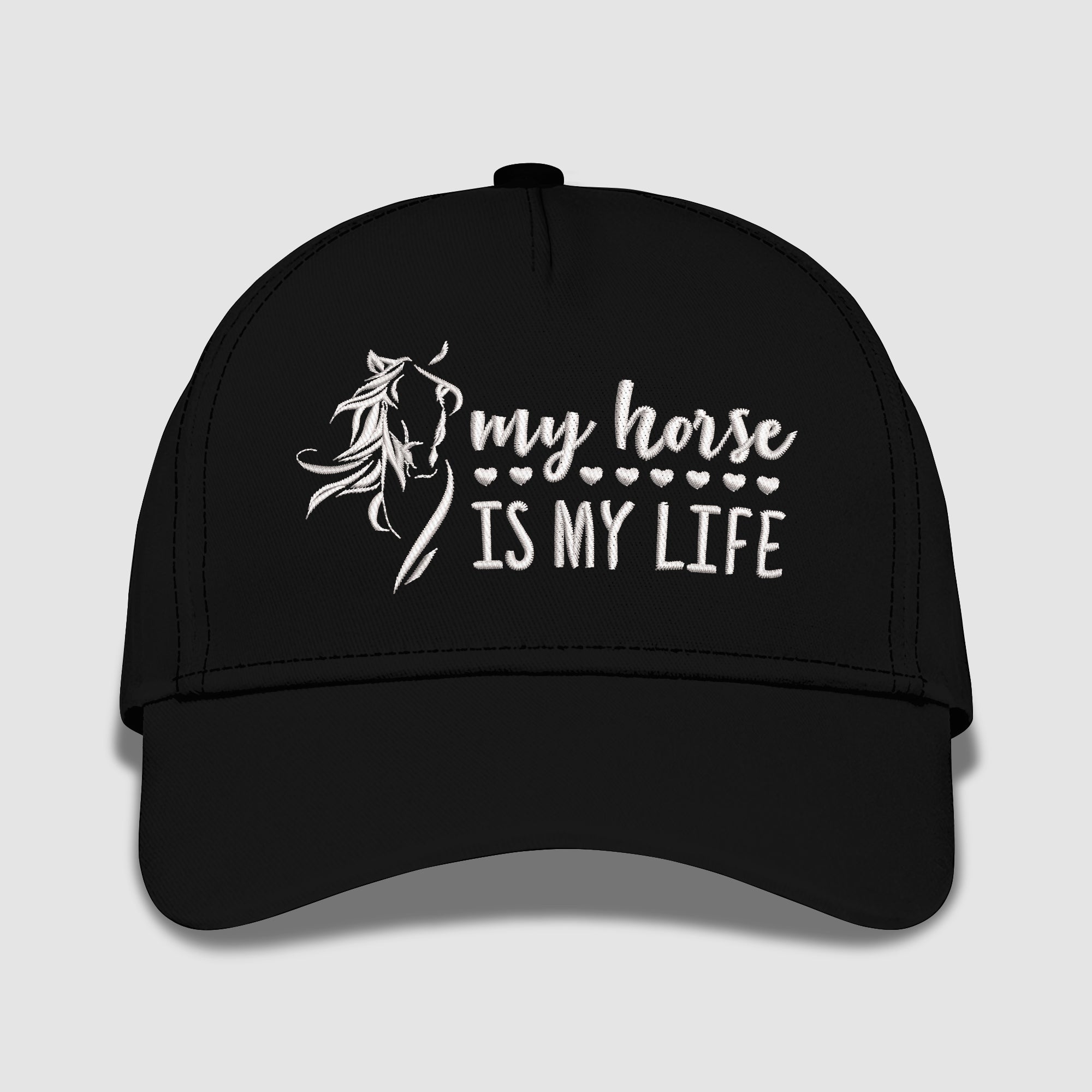 My Horse Is My Life Embroidered Baseball Caps