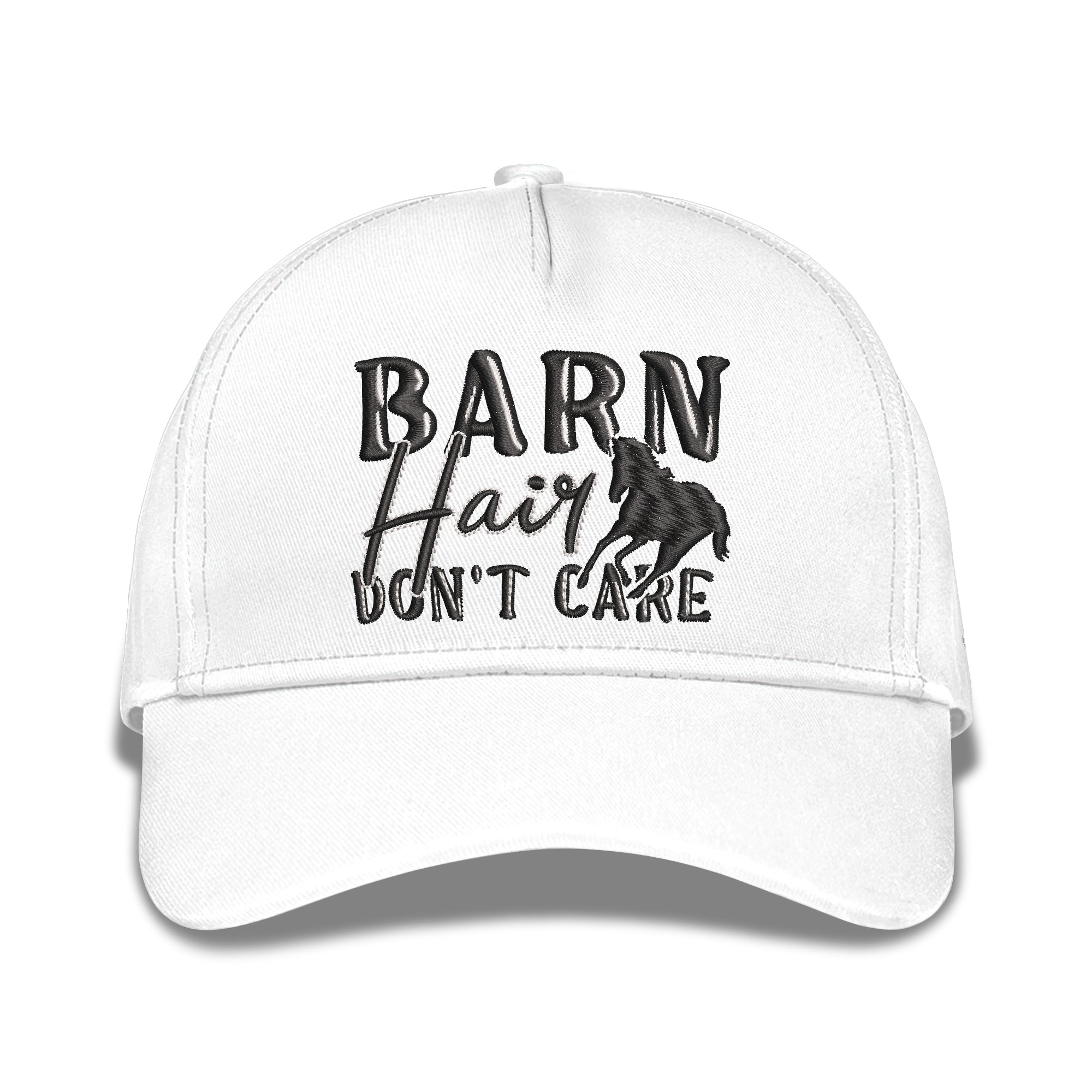Barn Hair Don't Care Horse Embroidered Baseball Caps