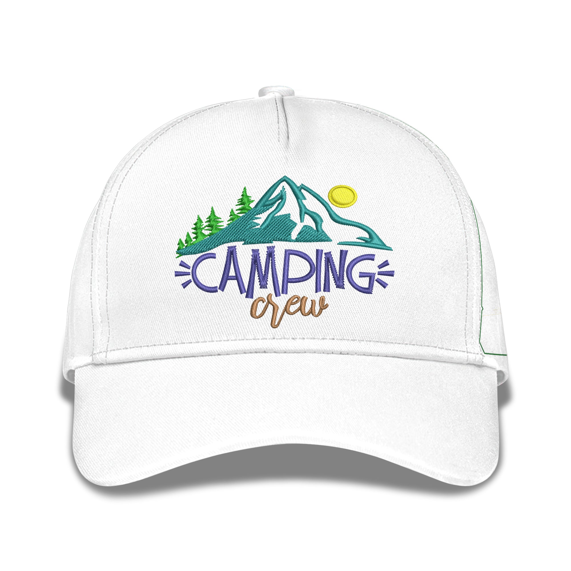 Camping Crew Embroidered Baseball Caps