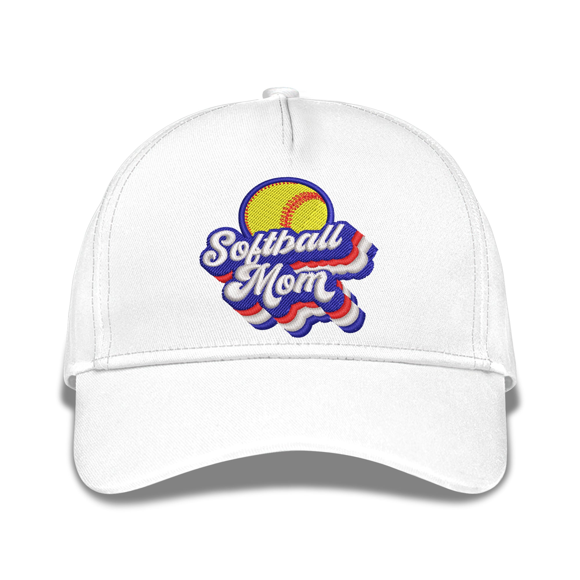 Softball Mom Embroidered Baseball Caps