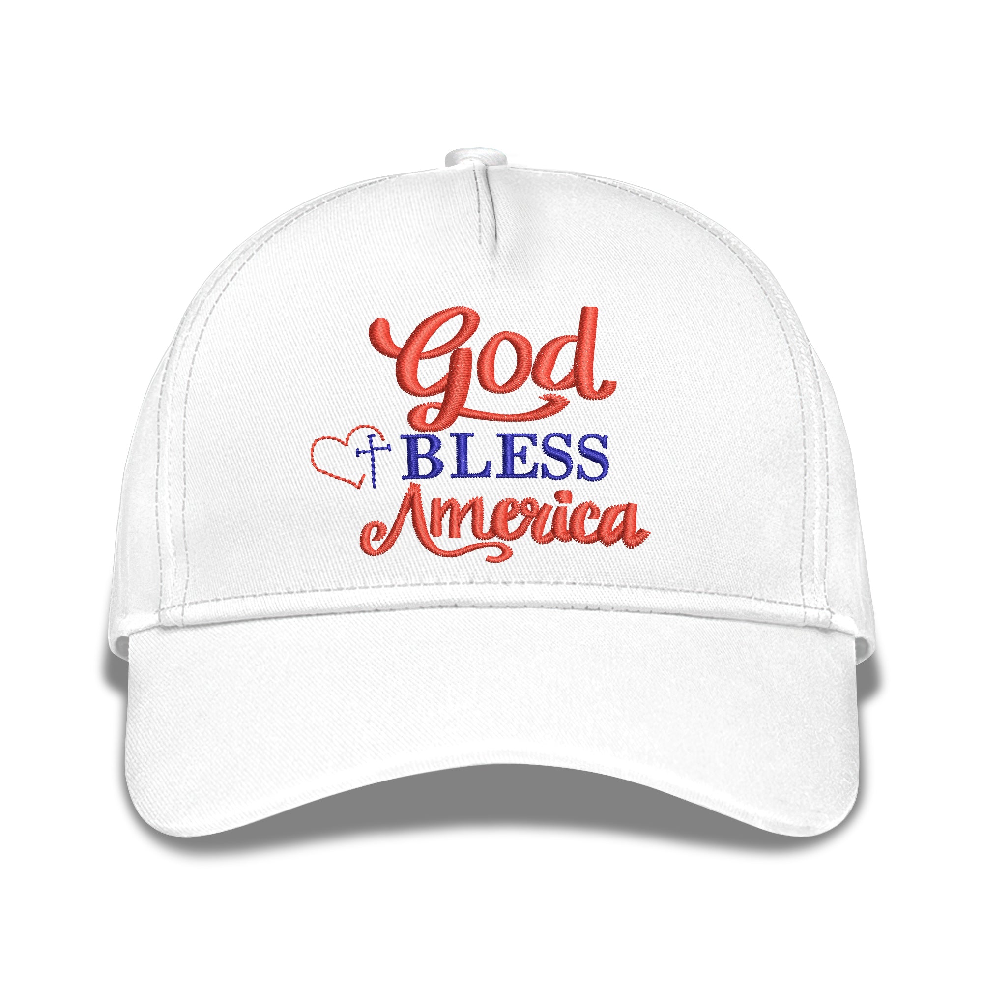 God Bless America Embroidered Baseball Caps
