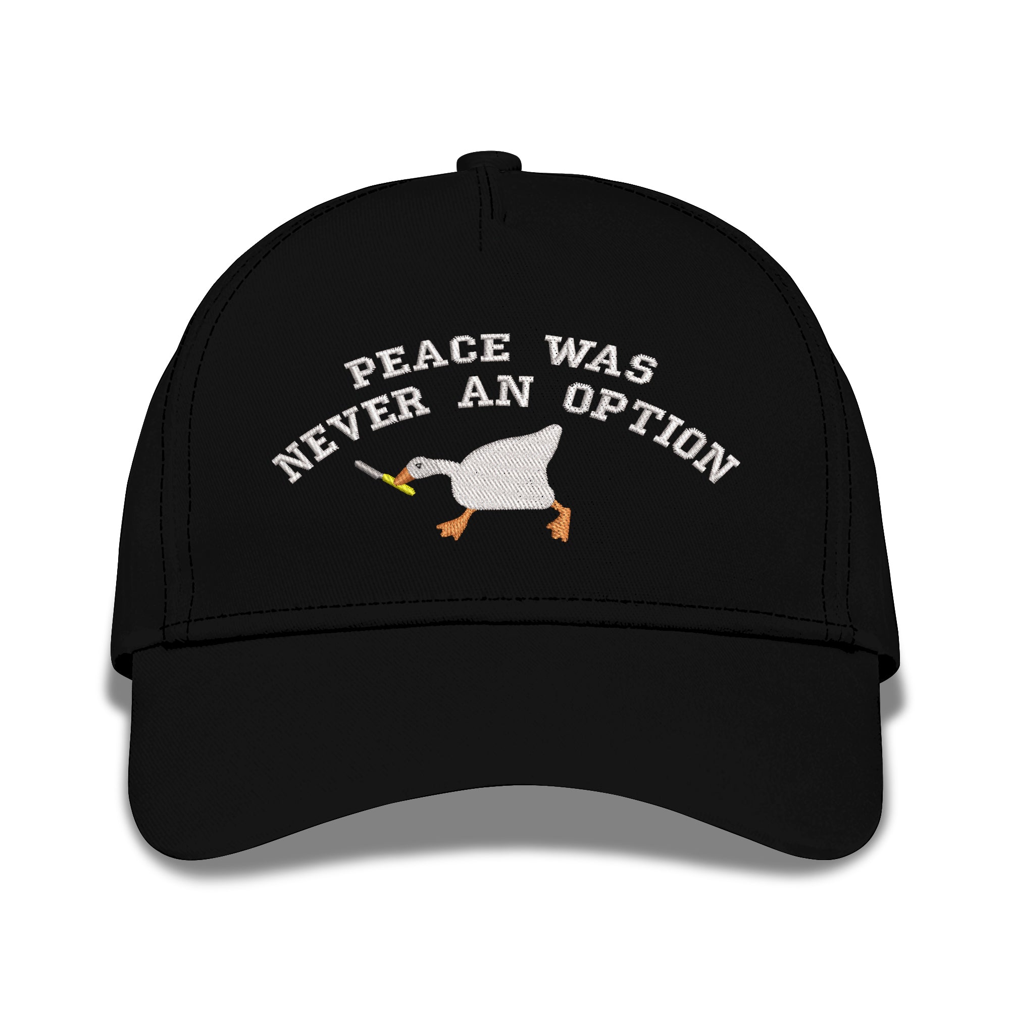 Peace Was Never An Option Embroidered Baseball Caps