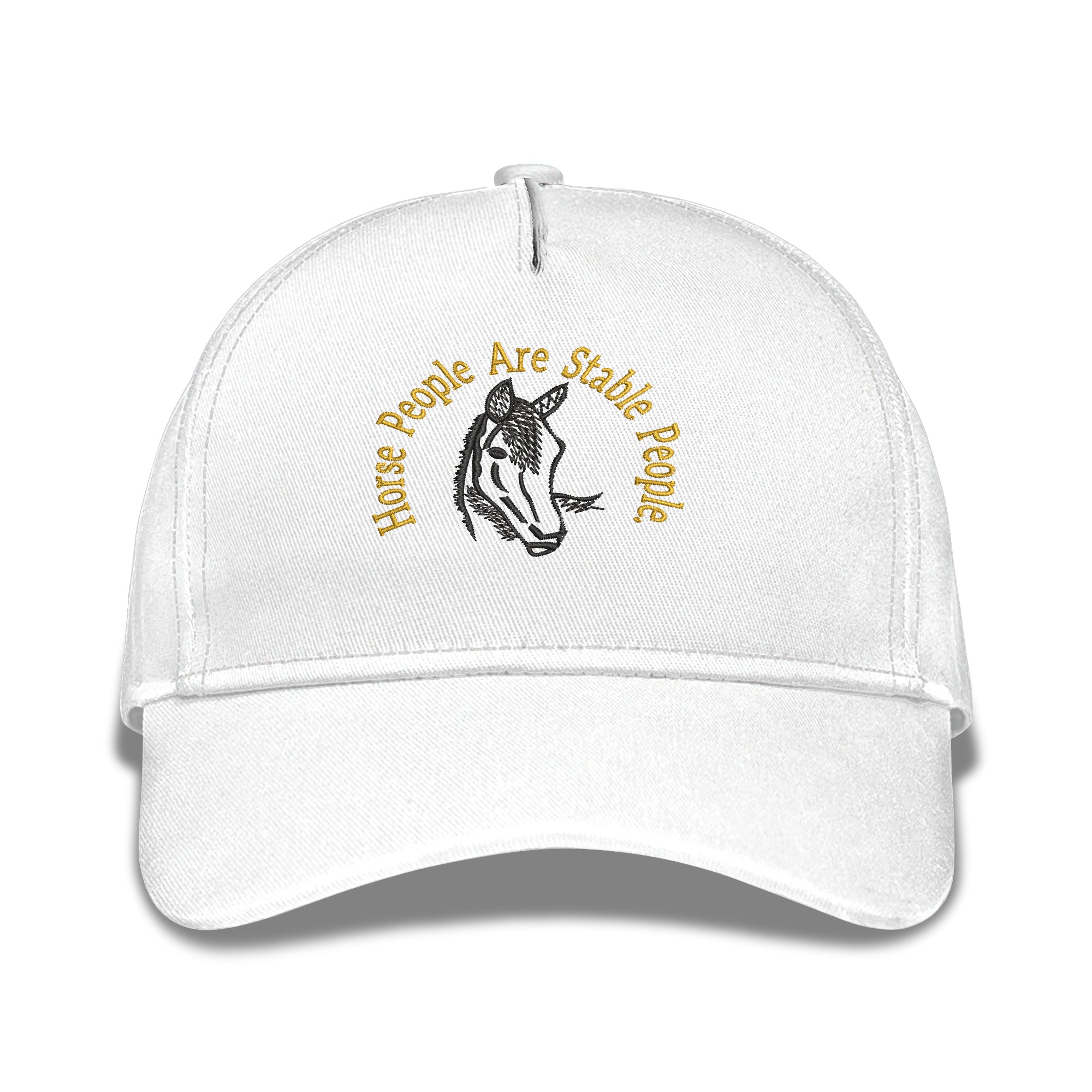 Horse People Are Stable People Embroidered Baseball Caps