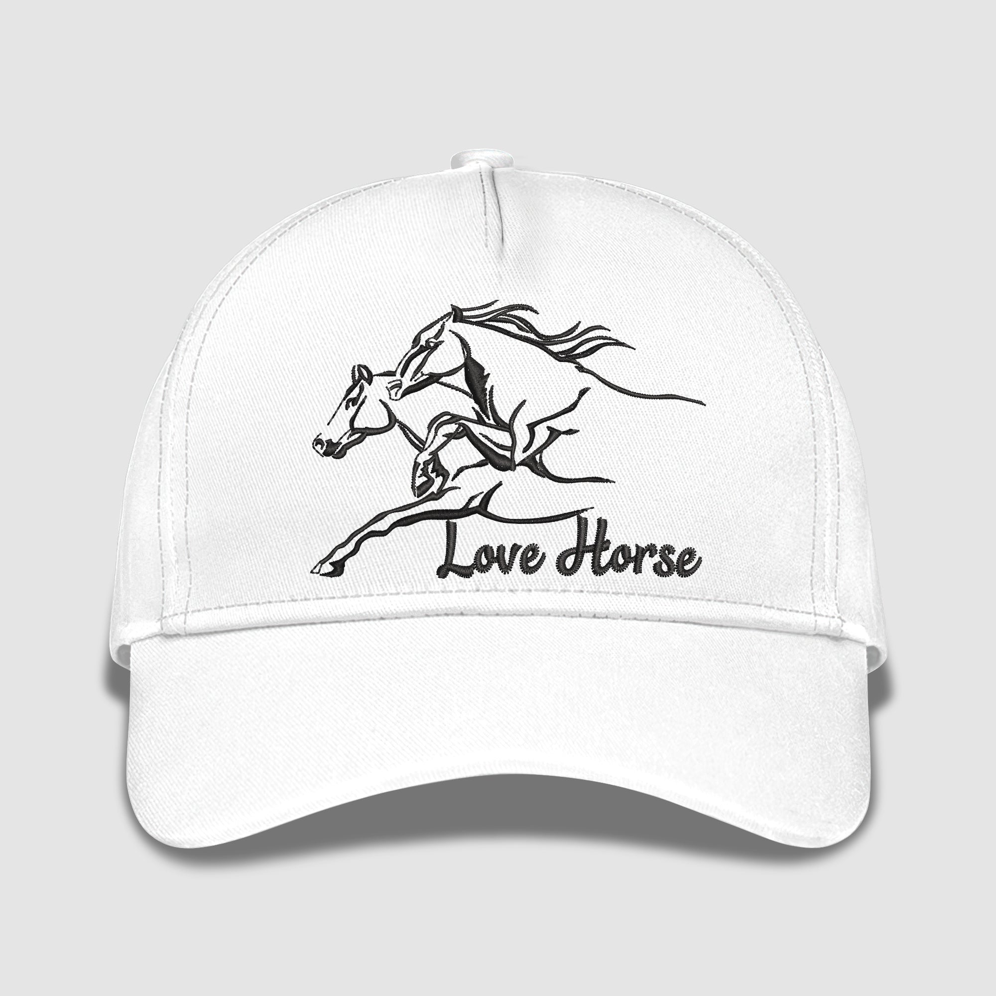 Love Horse Embroidered Baseball Caps