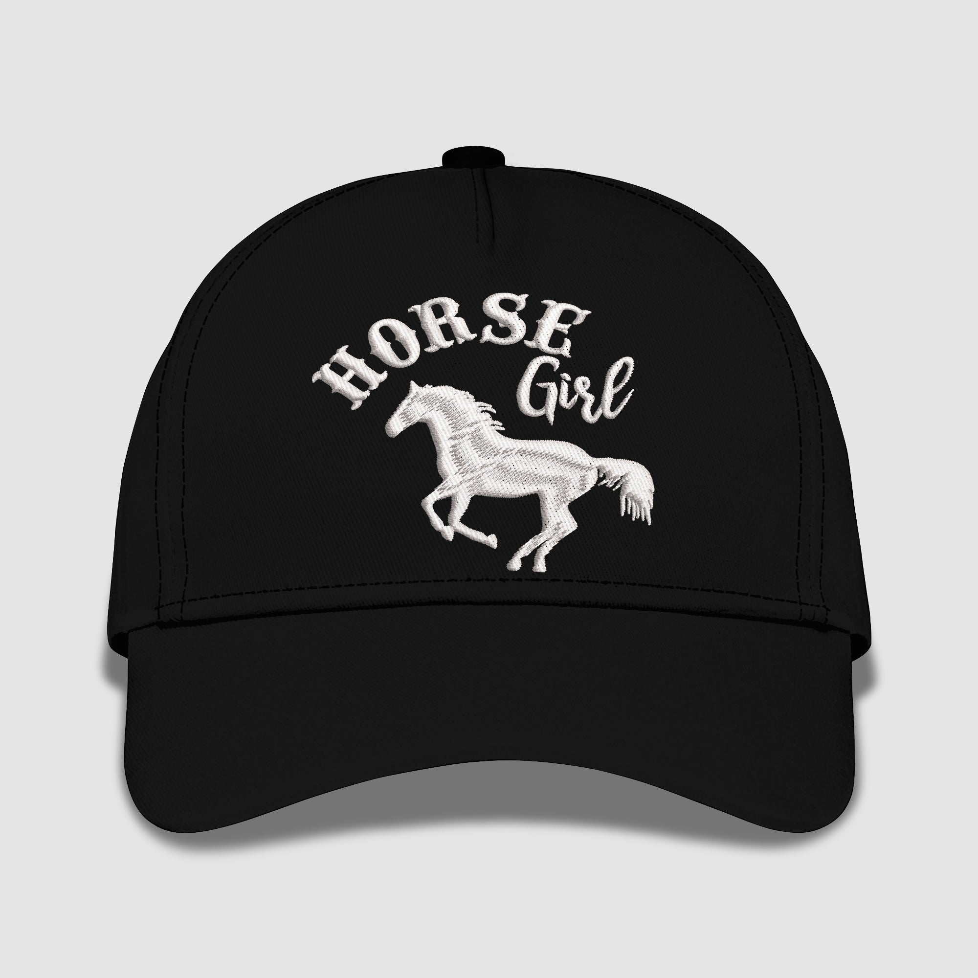 Horse Girl Embroidered Baseball Caps