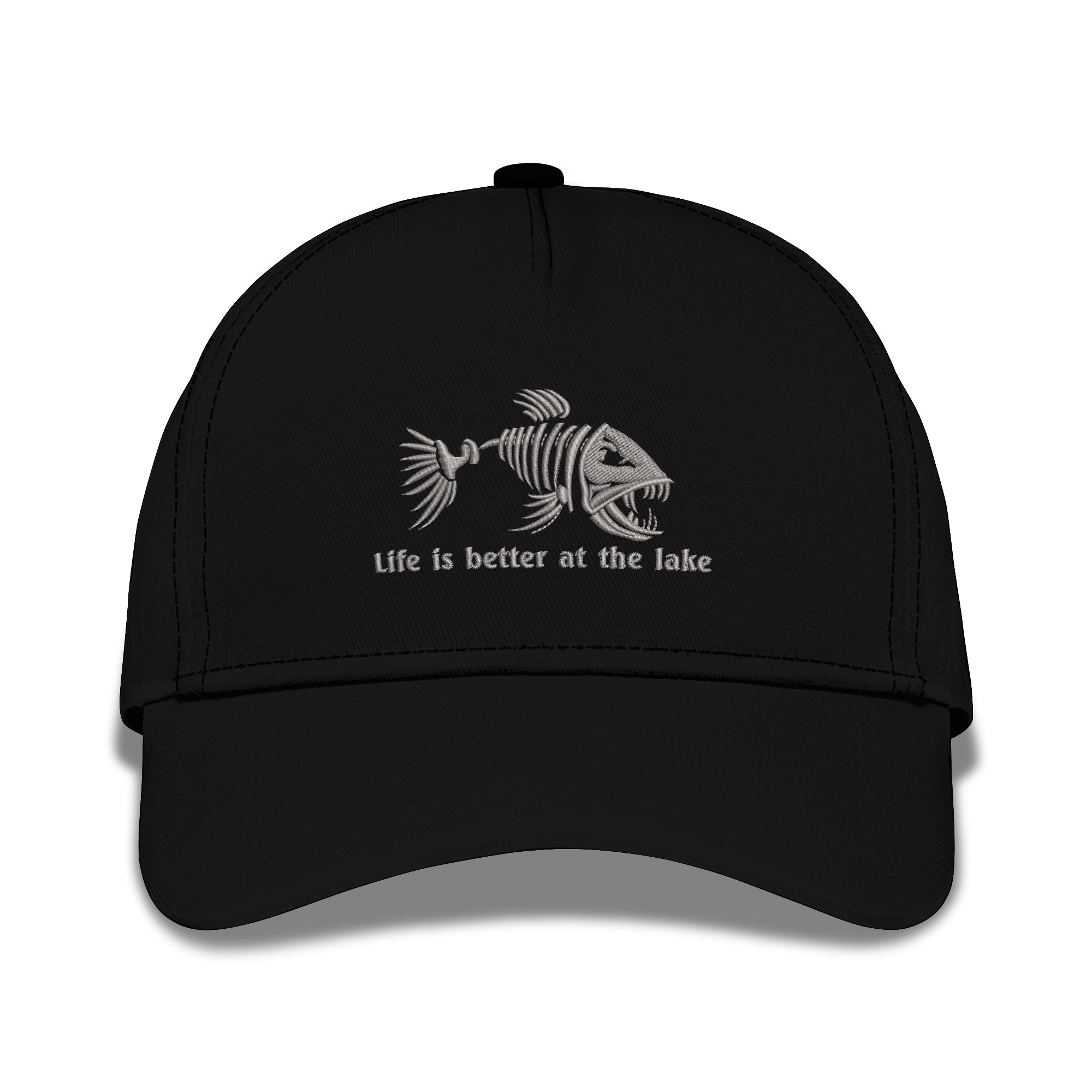 Life Is Better At The Lake Embroidered Baseball Caps