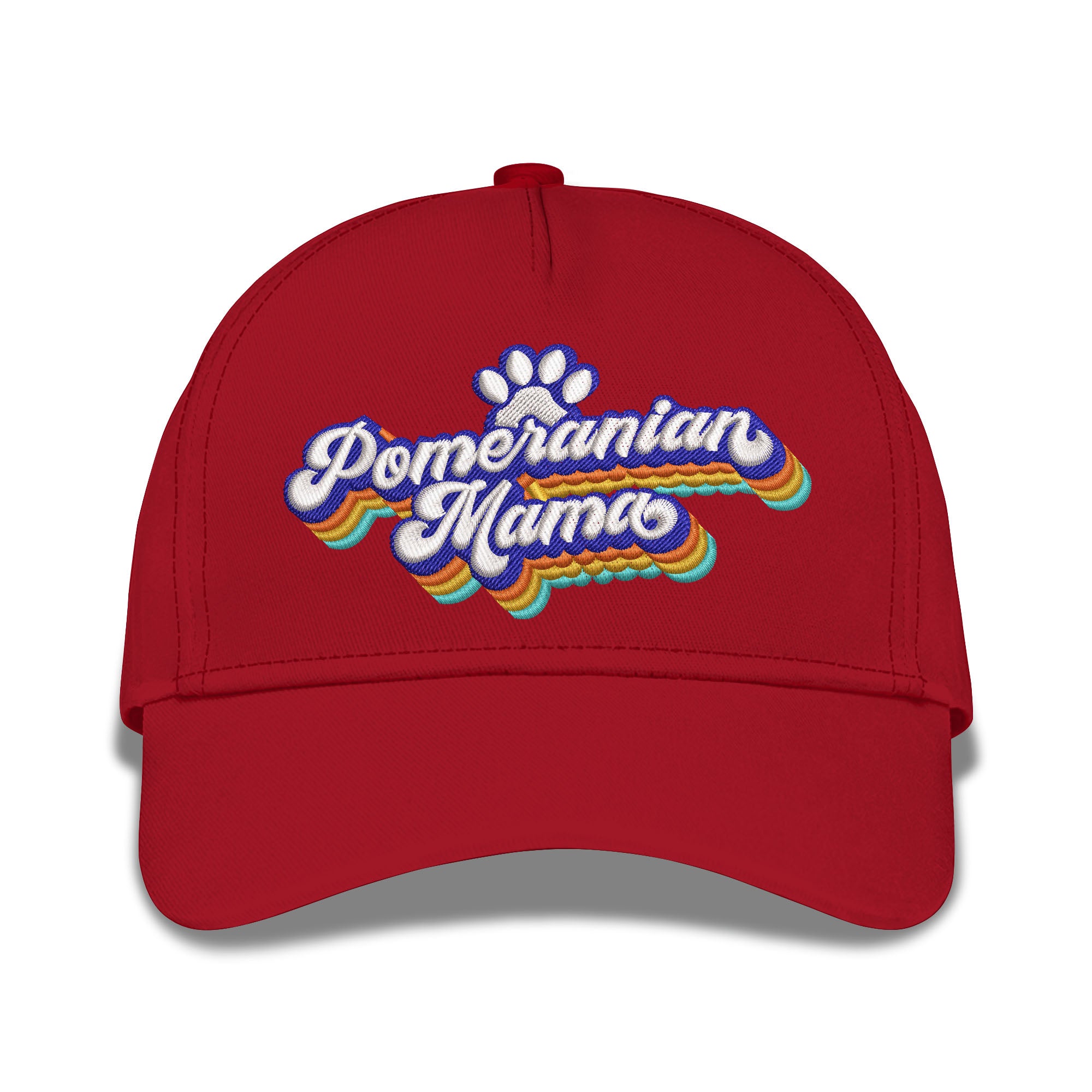 Pomeranian Mama Embroidered Baseball Caps