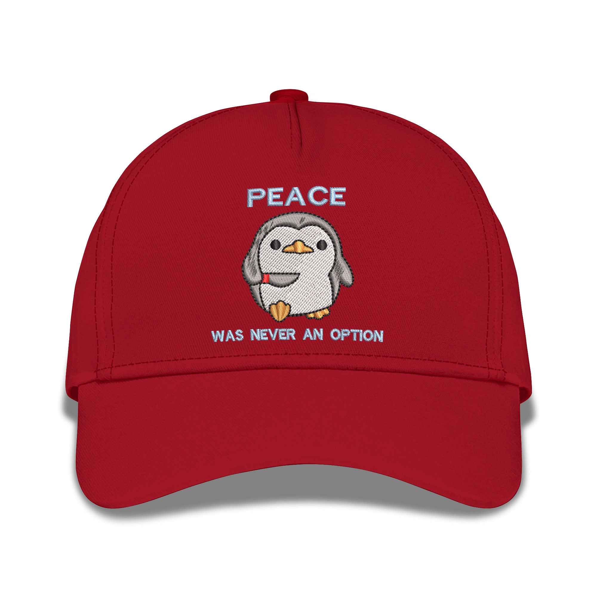 Peace Was Never An Option Embroidered Baseball Caps