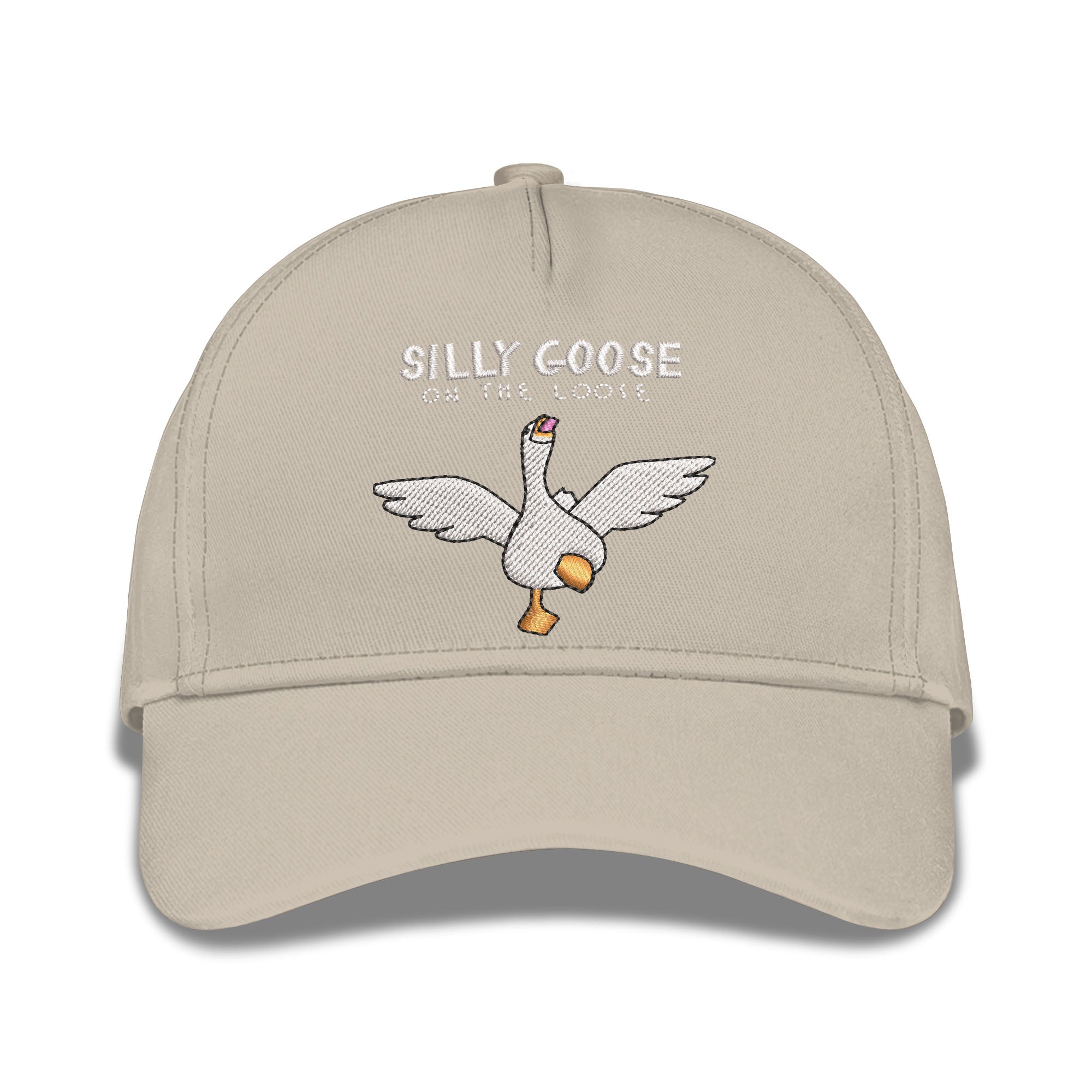 Silly Goose On The Loose Embroidered Baseball Caps