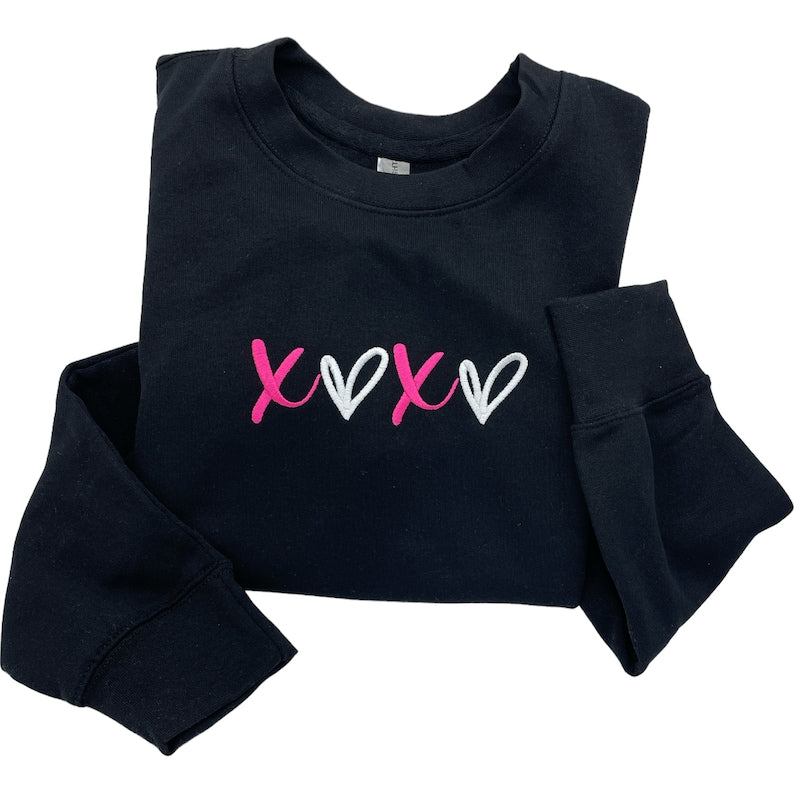 Embroidered Sweatshirt for Valentines