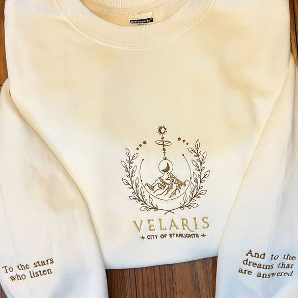 Embroidered Velaris City Of Starlight Sweatshirt