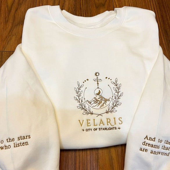 Embroidered Velaris City Of Starlight Sweatshirt