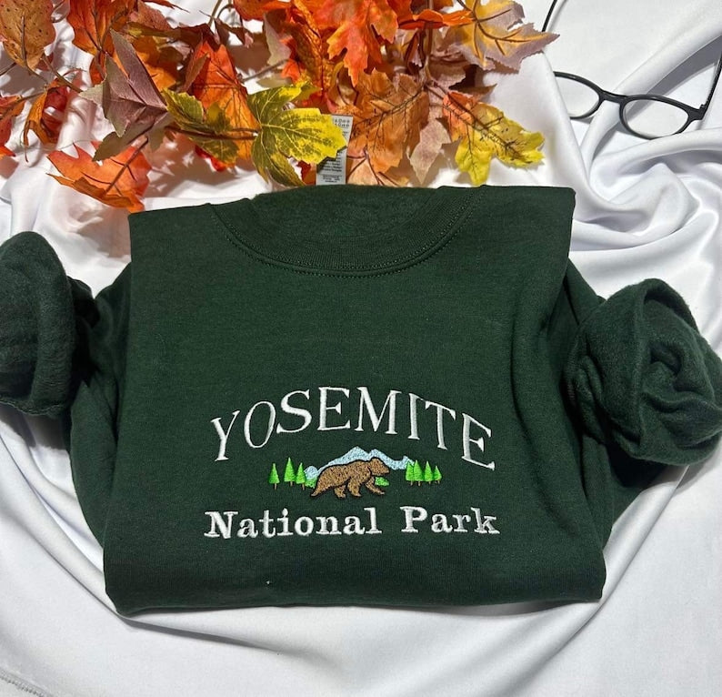 Yosemite National park embroidered sweatshirt