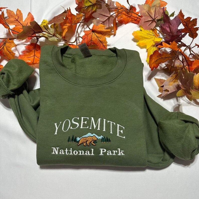 Yosemite National park embroidered sweatshirt