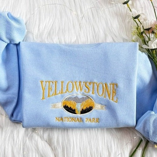 Yellowstone National Park Embroidered Sweatshirt, Grand Canyon Embroidered Sweatshirt, Montana Sweater
