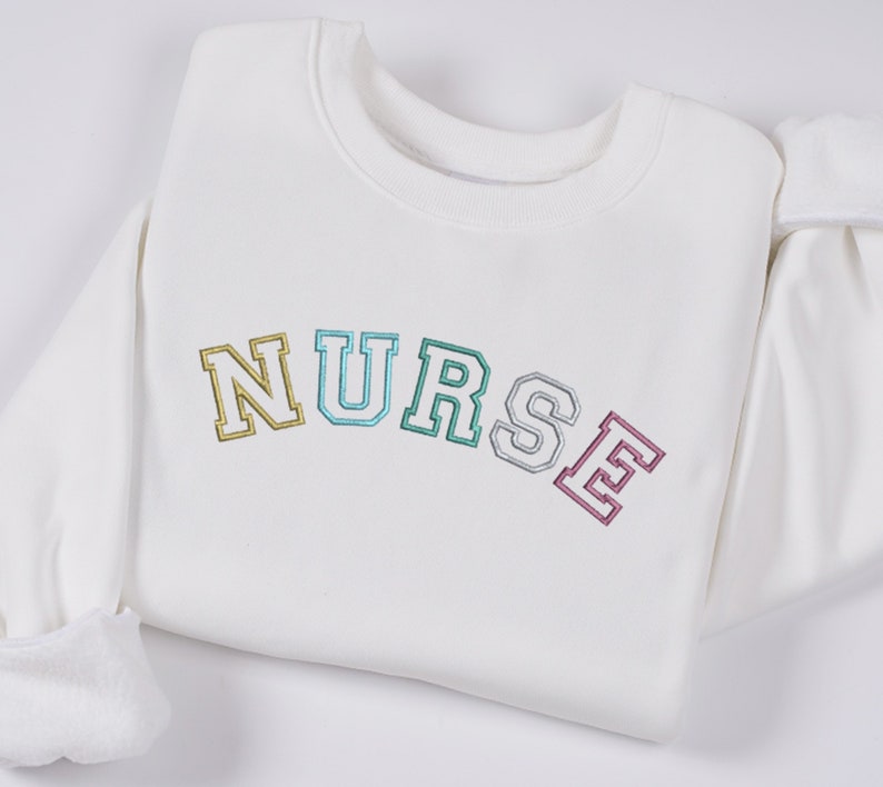 Embroidered Nurse Sweatshirt