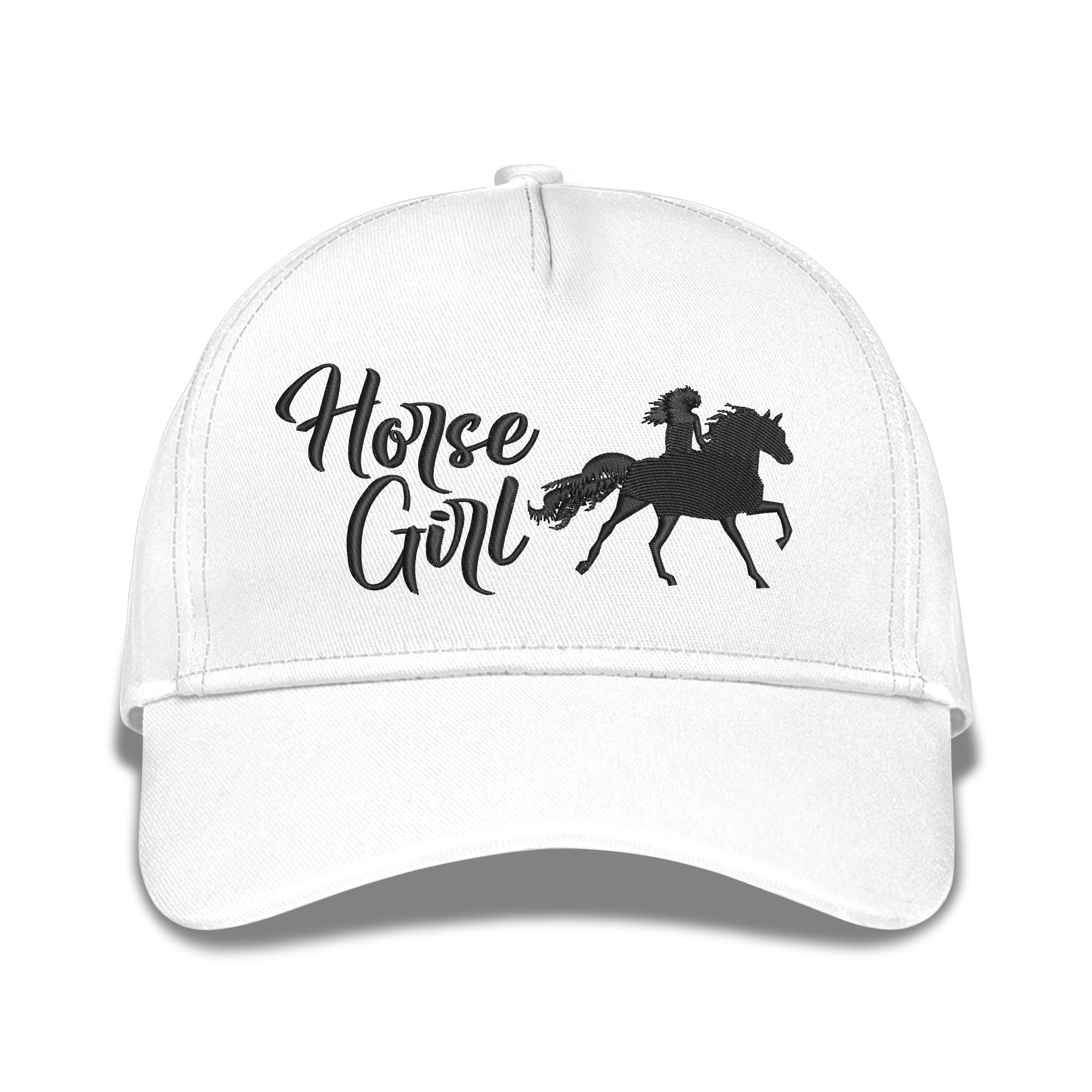 Horses Girl Embroidered Baseball Caps
